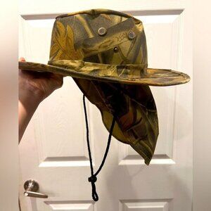 CAMO BUCKET SUN UV‎ BOONIE BUSH AUSSIE OUTBACK SAFARI JUNGLE FLAP EARS NECK HAT